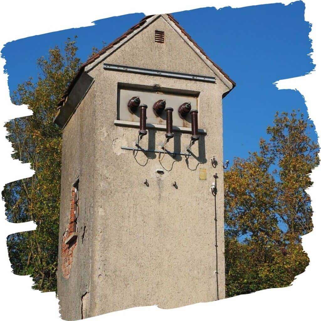 Cabine primária construída em alvenaria