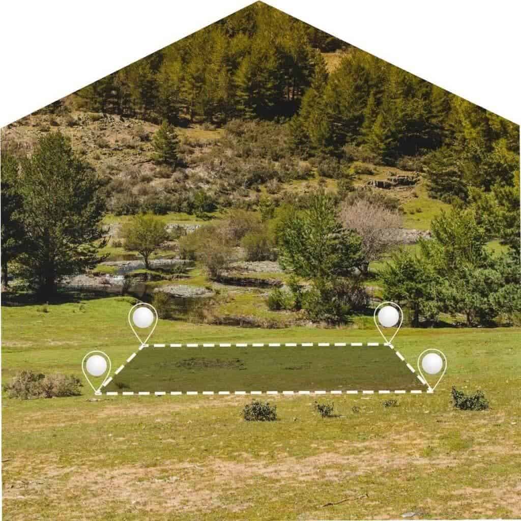 Definição da localização da cabine primária no terreno