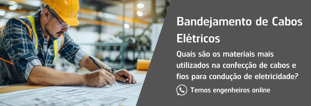 Quais são os materiais mais utilizados na confecção de cabos e fios para condução de eletricidade?