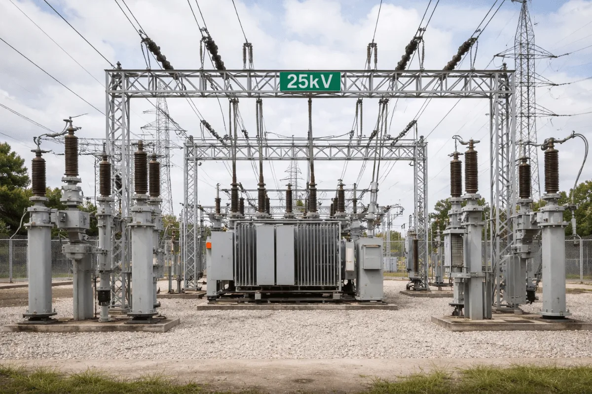 Subestação de 25kV: quando essa tensão é necessária e como dimensionar corretamente