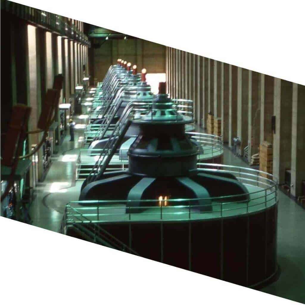Turbina Montada com Eixo Vertical