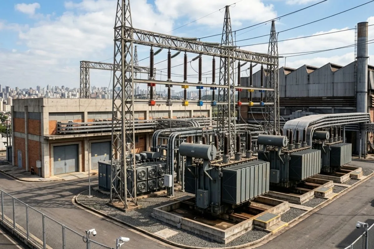 Subestação industrial em São Paulo: o que muda no projeto quando a carga é industrial