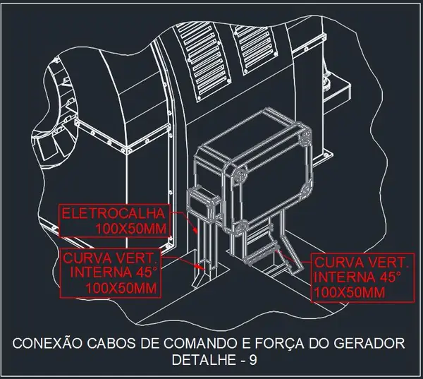 Bandeja de cabos (foto 3) - Aplica Engenharia