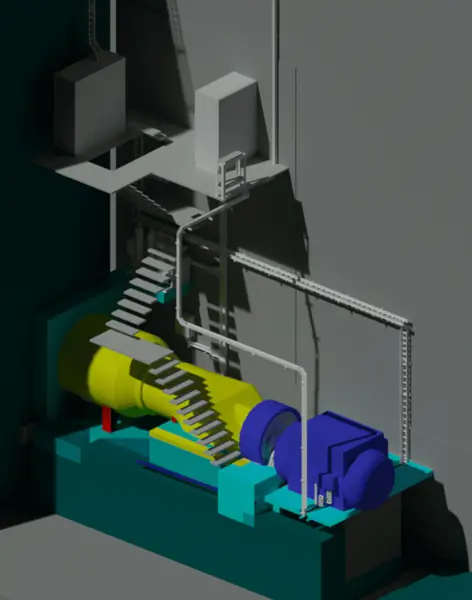 Desenho 3D de usina - Aplica Engenharia