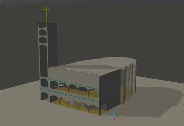 Projeto 3D de igreja - Aplica Engenharia