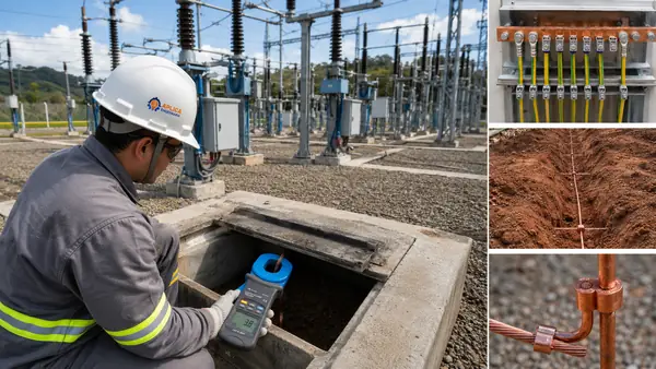 Medição de aterramento em subestação de alta tensão - Aplica Engenharia