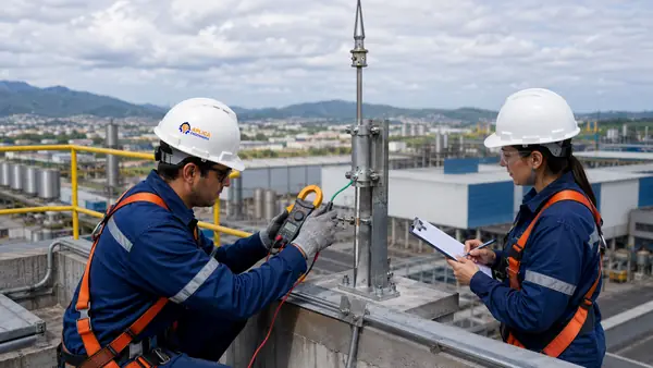 Medição de para-raios em Santa Catarina - Aplica Engenharia