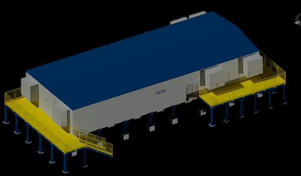 Projeto de eletrocentro em 3D - Aplica Engenharia