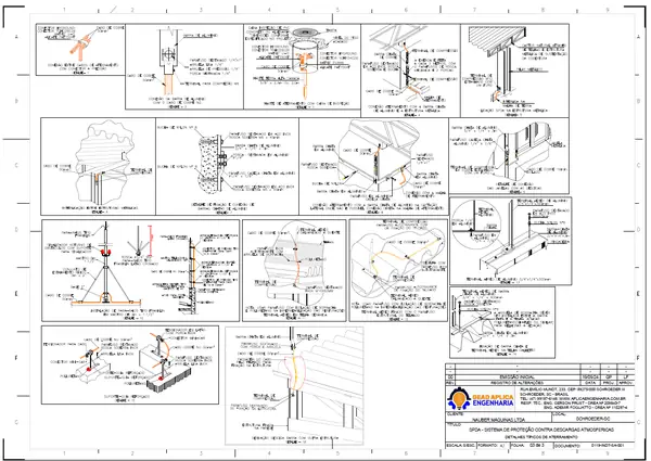 Projeto de para-raios (foto 1) - Aplica Engenharia