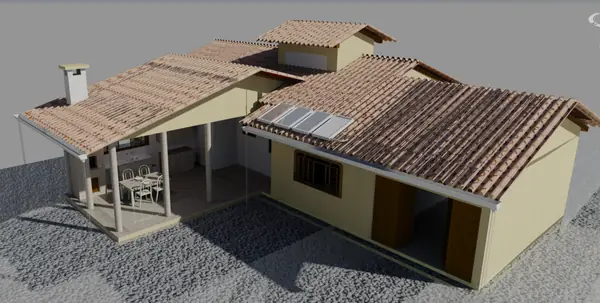 Renderização de residência - Aplica Engenharia