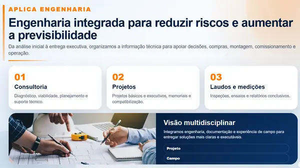 Serviços da Aplica Engenharia