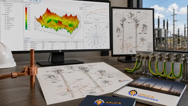 Simulação de aterramento elétrico (foto 1) - Aplica Engenharia