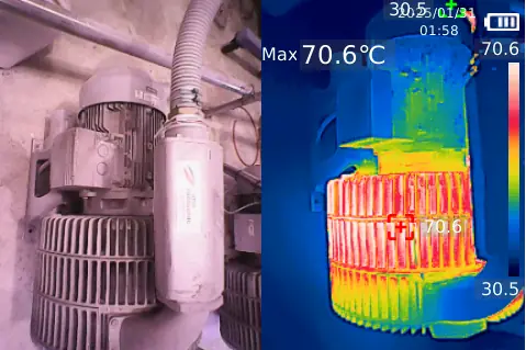 Termografia elétrica de motor - Aplica Engenharia