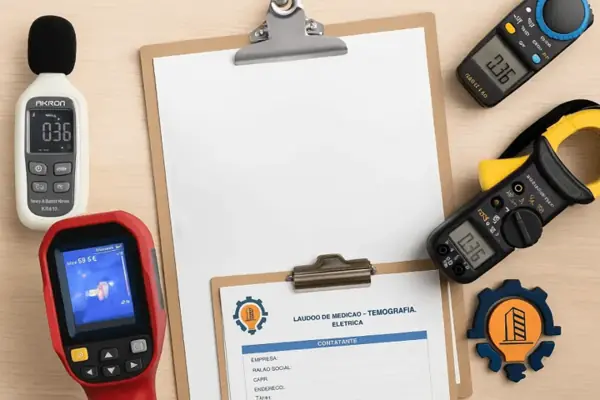 Equipamentos de medição e laudo técnico elétrico